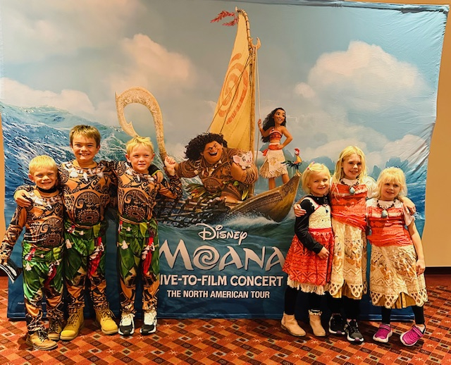 Children from Sandra Parks group to Moana a group attends a performance at the lied center