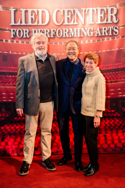 photo of Yo-Yo Ma with Art and Chris Zygielbaum