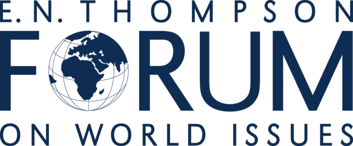 E.N. THOMPSON FORUM ON WORLD ISSUES LOGO